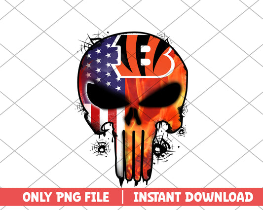 Cincinnati Bengals punisher png, Cincinnati Bengalspng