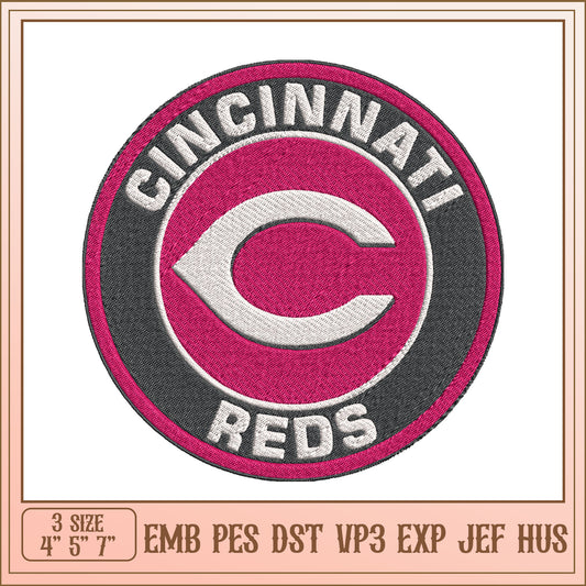 Cincinnati Reds Embroidery Design