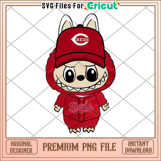 Cincinnati reds labubu png, mlb teams png, mlb american png