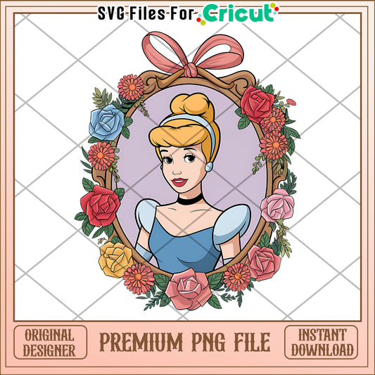 Cinderella Character PNG File for Crafting, Perfect for Projects