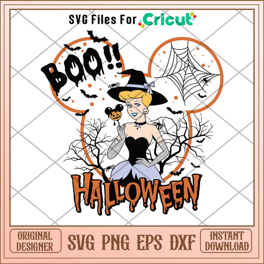 Cinderella Princess Halloween Svg, Disney princess name svg,   digital download