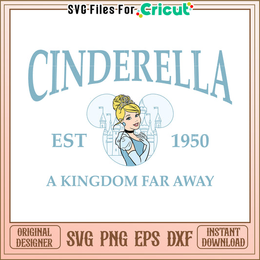 Cinderella SVG Design Instant Download