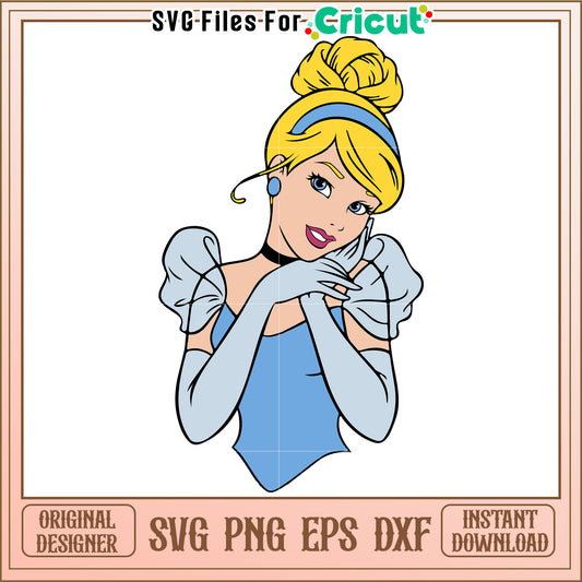 Cinderella SVG PNG EPS DXF Design
