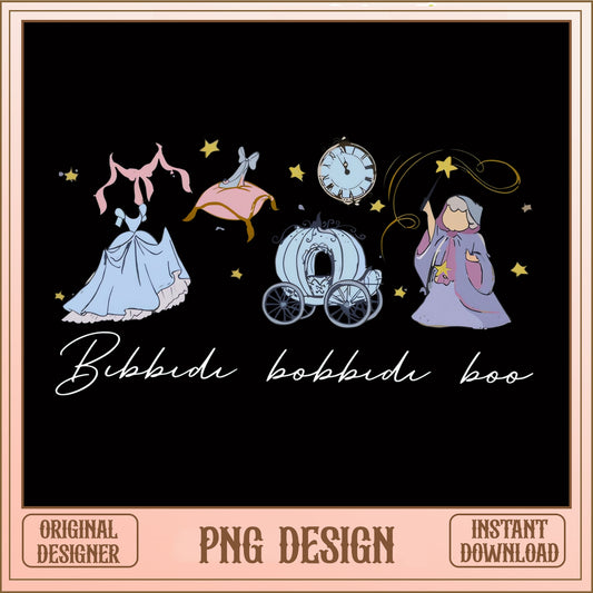 Cinderella Bibbidi Bobbidi Boo PNG, Disney Princess PNG, Magic PNG