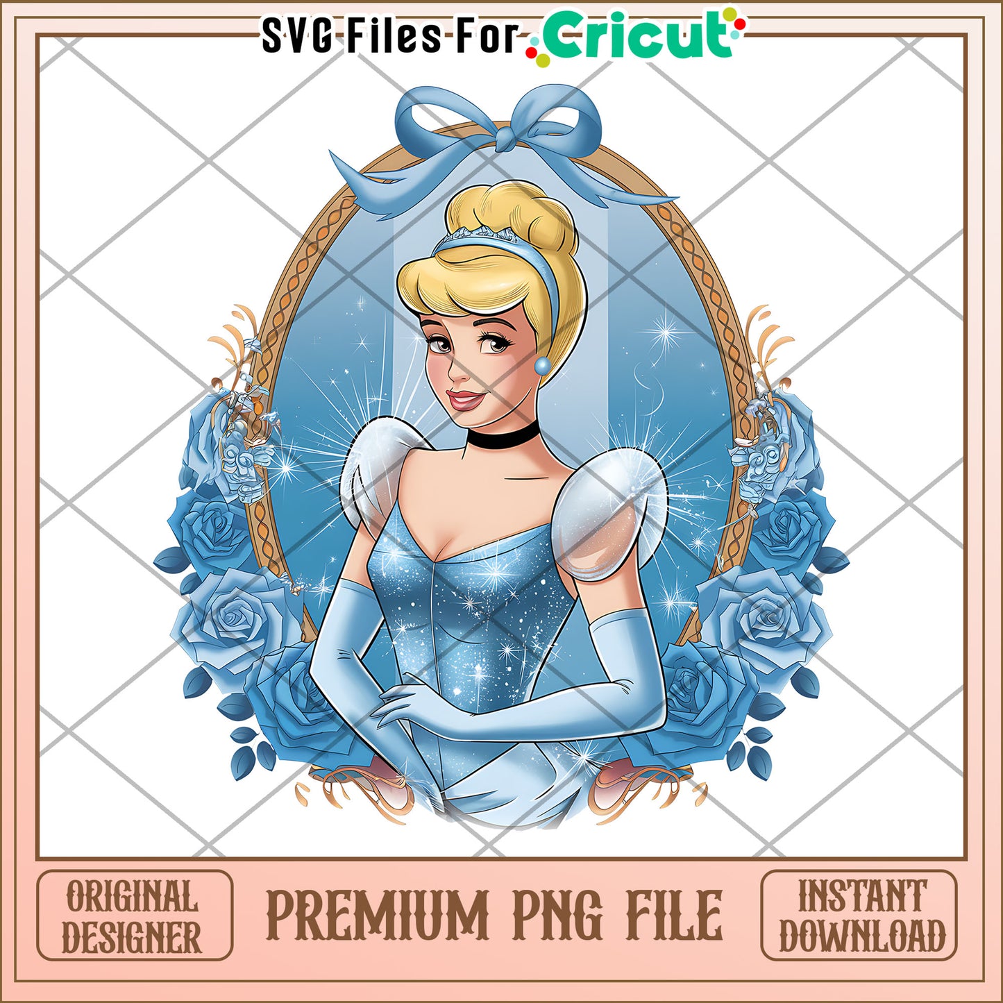 Cinderella premium PNG file for crafting projects, instant download available