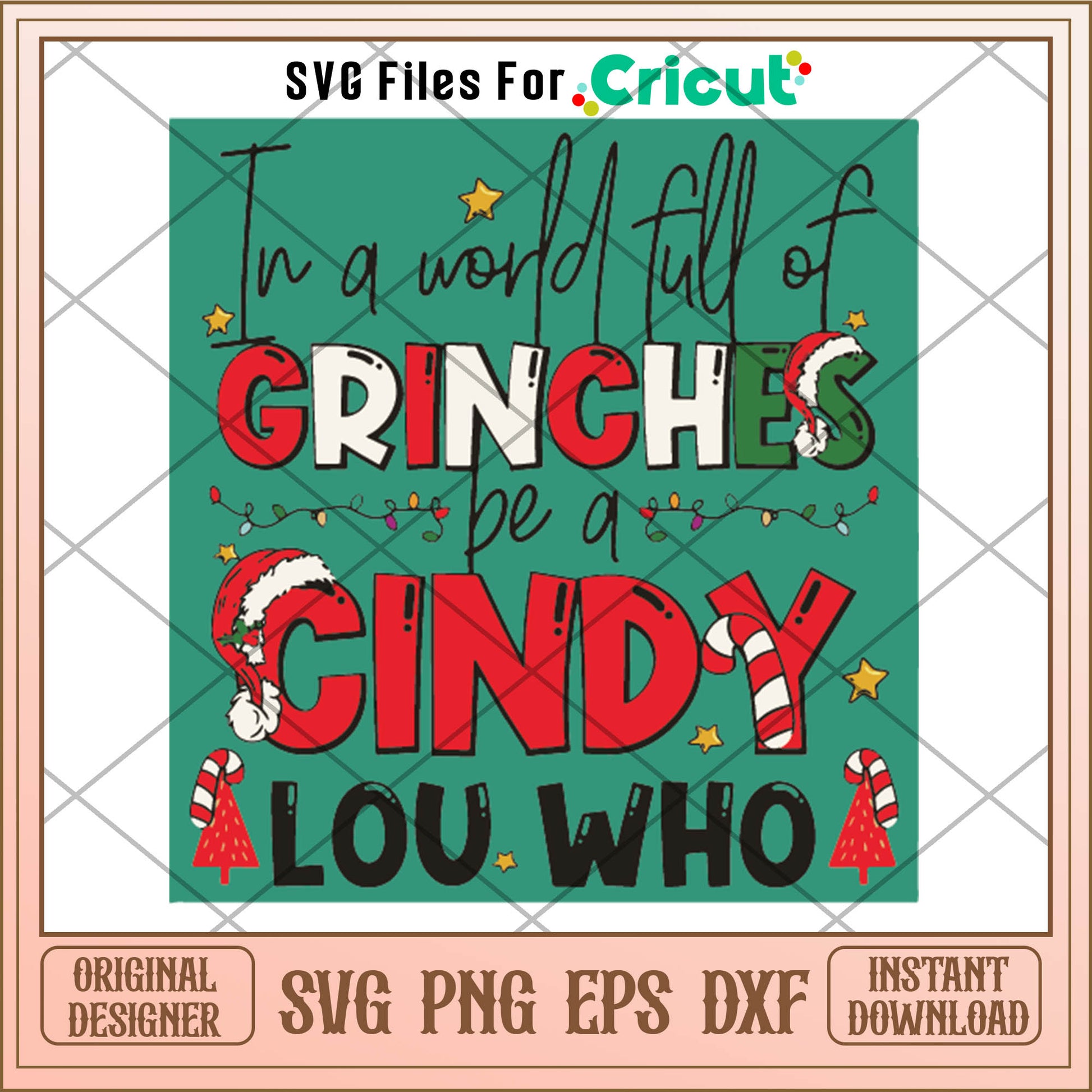 Cindy lou who funny in a world grinches svg, cindy lou who​​ svg