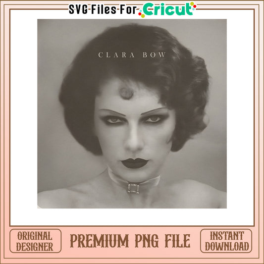 Clara Bow Vintage PNG File for Crafting, Instant Download Available