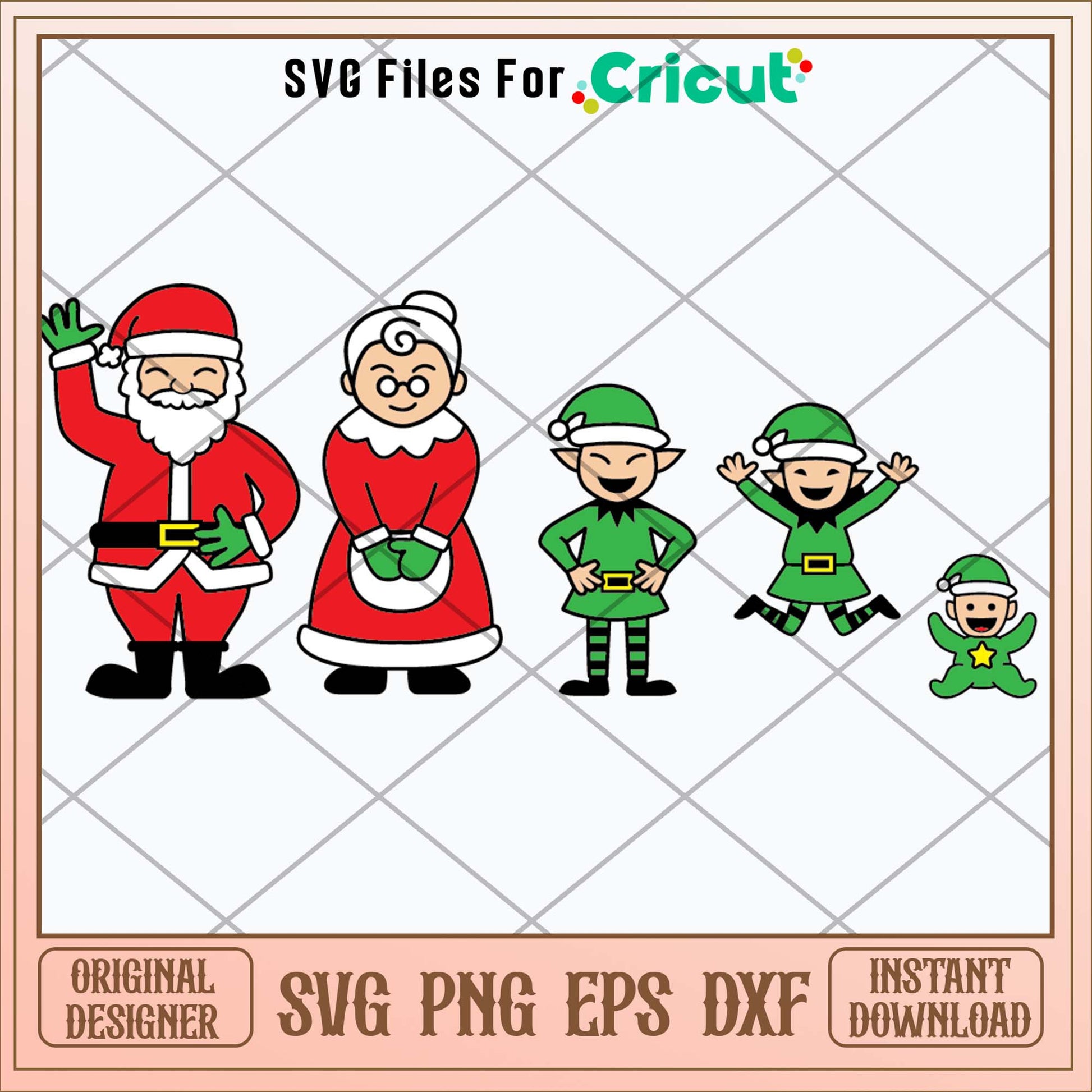 Claus Family Svg-Svgfilesforcricut