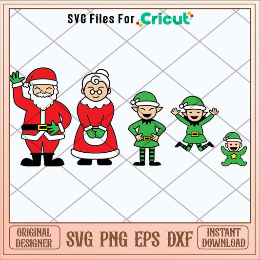 Claus Family Svg-Svgfilesforcricut
