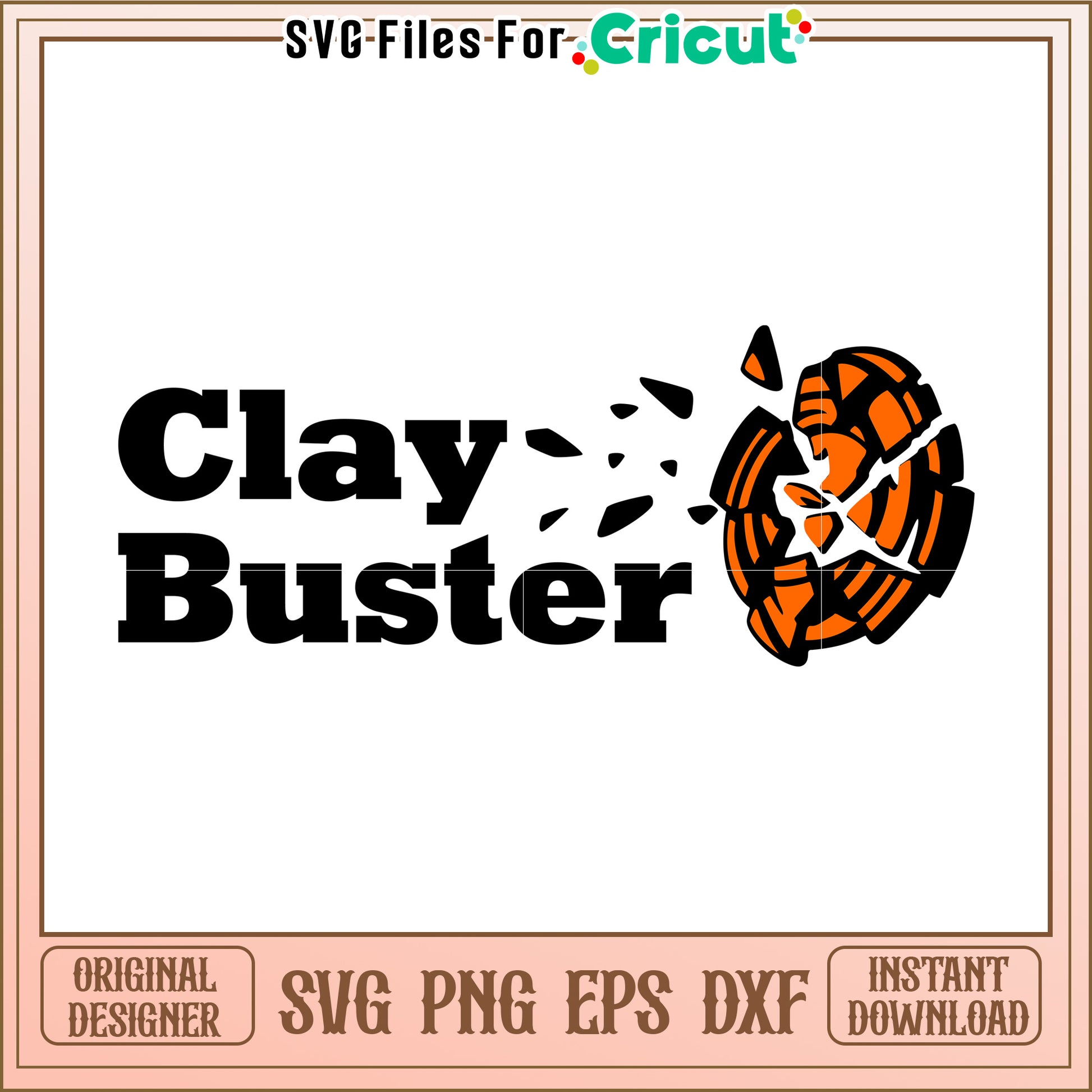Clay buster svg, skeet shooting svg, skeet meme svg