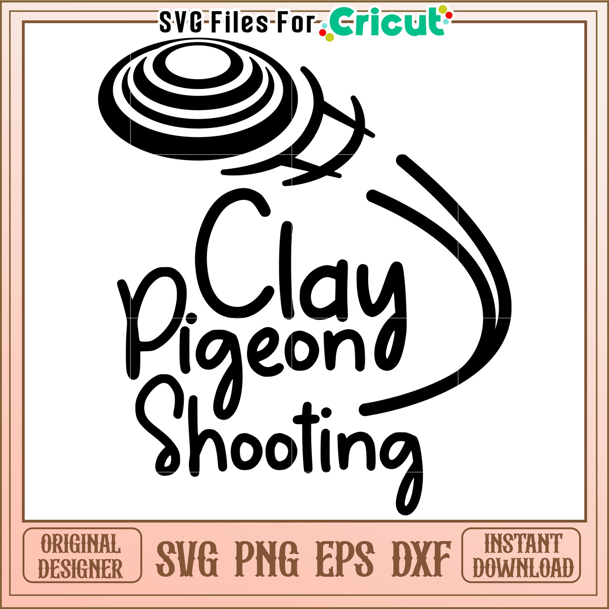 Clay pigeon shooting svg, skeet shooting svg, skeet meme svg