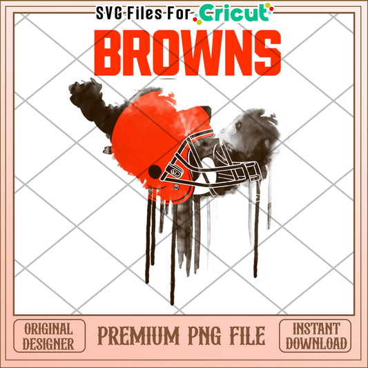 Cleveland Browns Helmet PNG File for Cricut, Instant Download Design