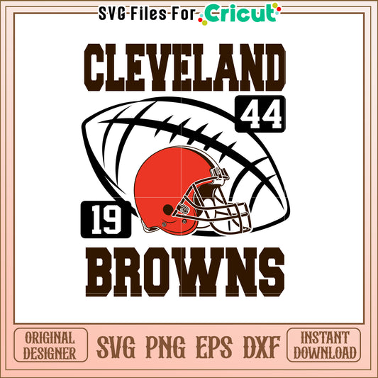 Cleveland Browns Helmet SVG Design