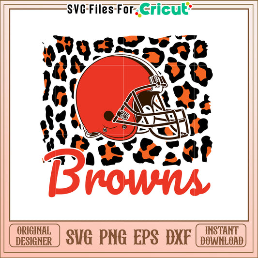 Cleveland Browns Helmet SVG Design for Fans