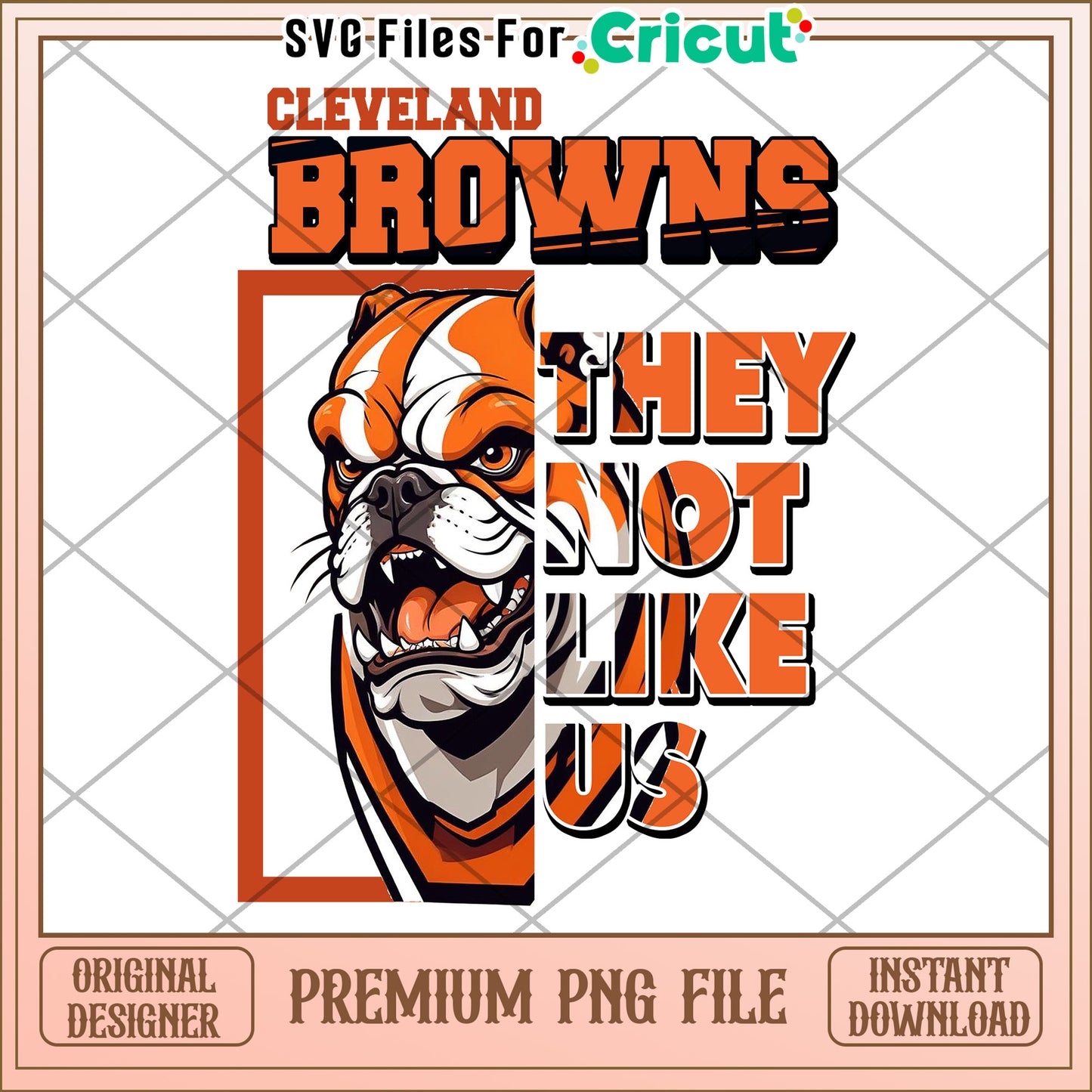 Cleveland Browns PNG File for Cricut, Unique Design for Fans