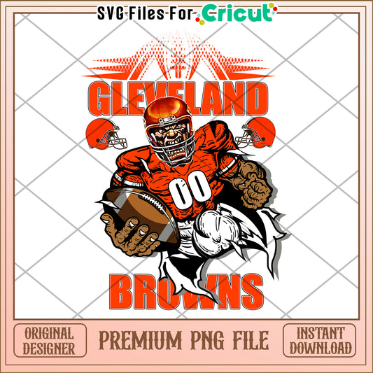 Cleveland Browns PNG file design for sports fans, download now