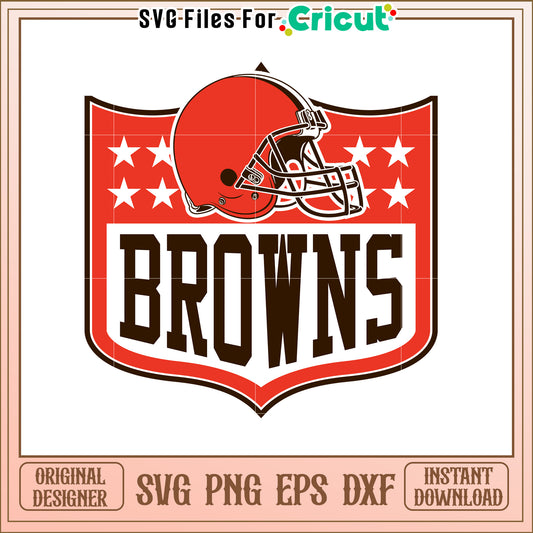 Cleveland Browns SVG Design Creative Football Art