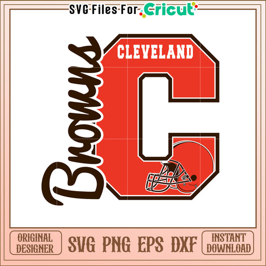 Cleveland Browns SVG Design for Sports Fans Decor