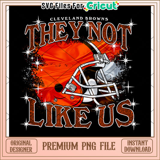 Cleveland Browns design for Cricut, premium PNG file download