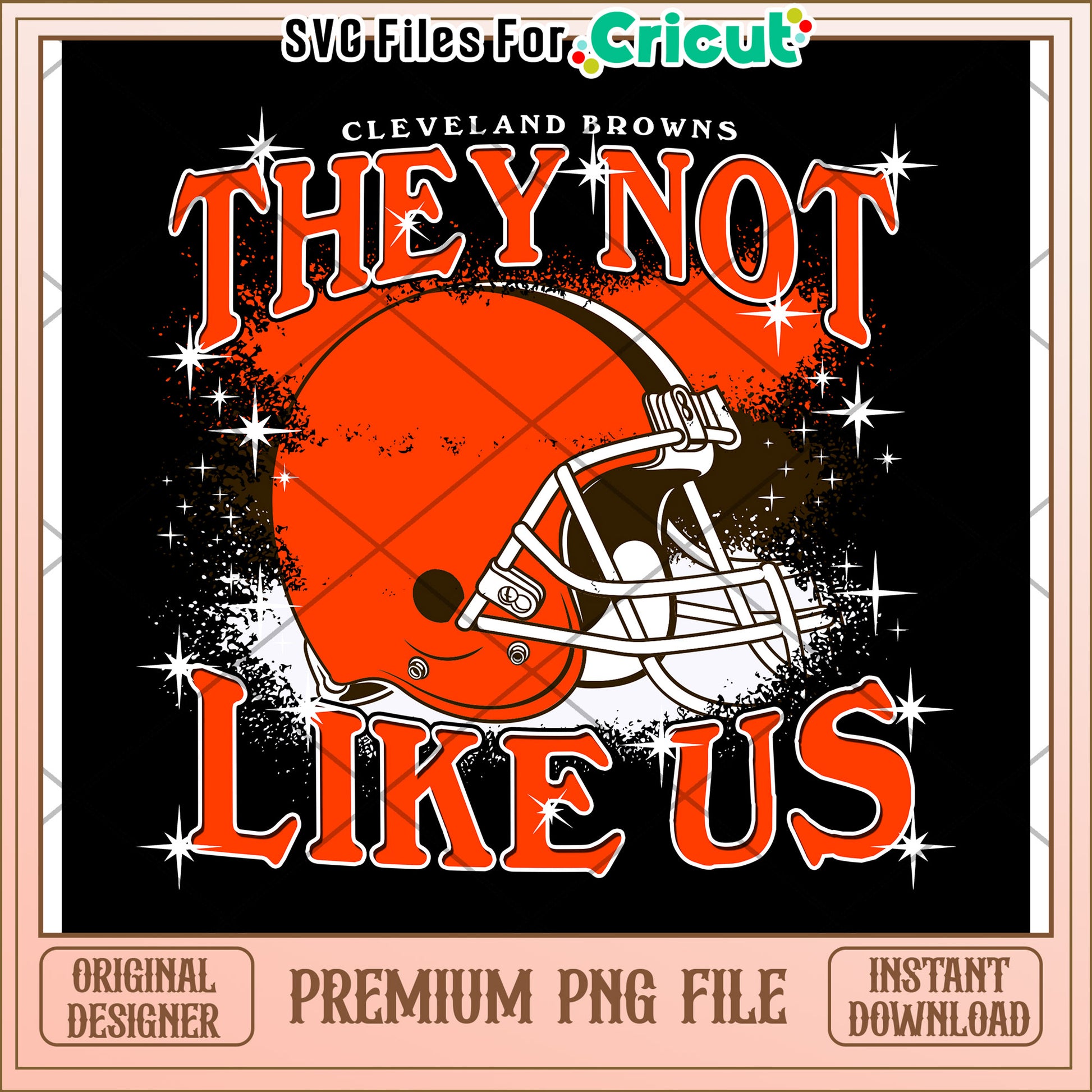 Cleveland Browns fan design for Cricut, instant download PNG files