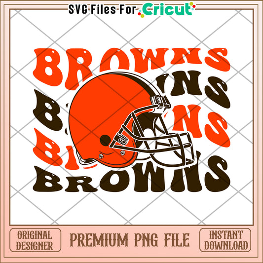 Cleveland Browns football team design, premium PNG for crafts