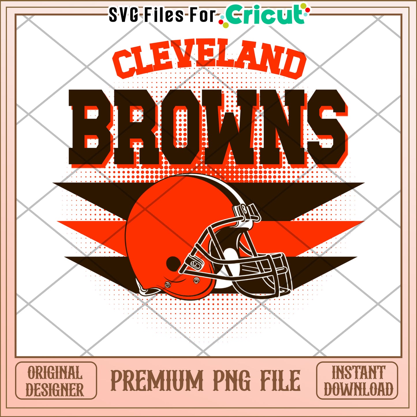 Cleveland Browns helmet design, premium PNG for instant download