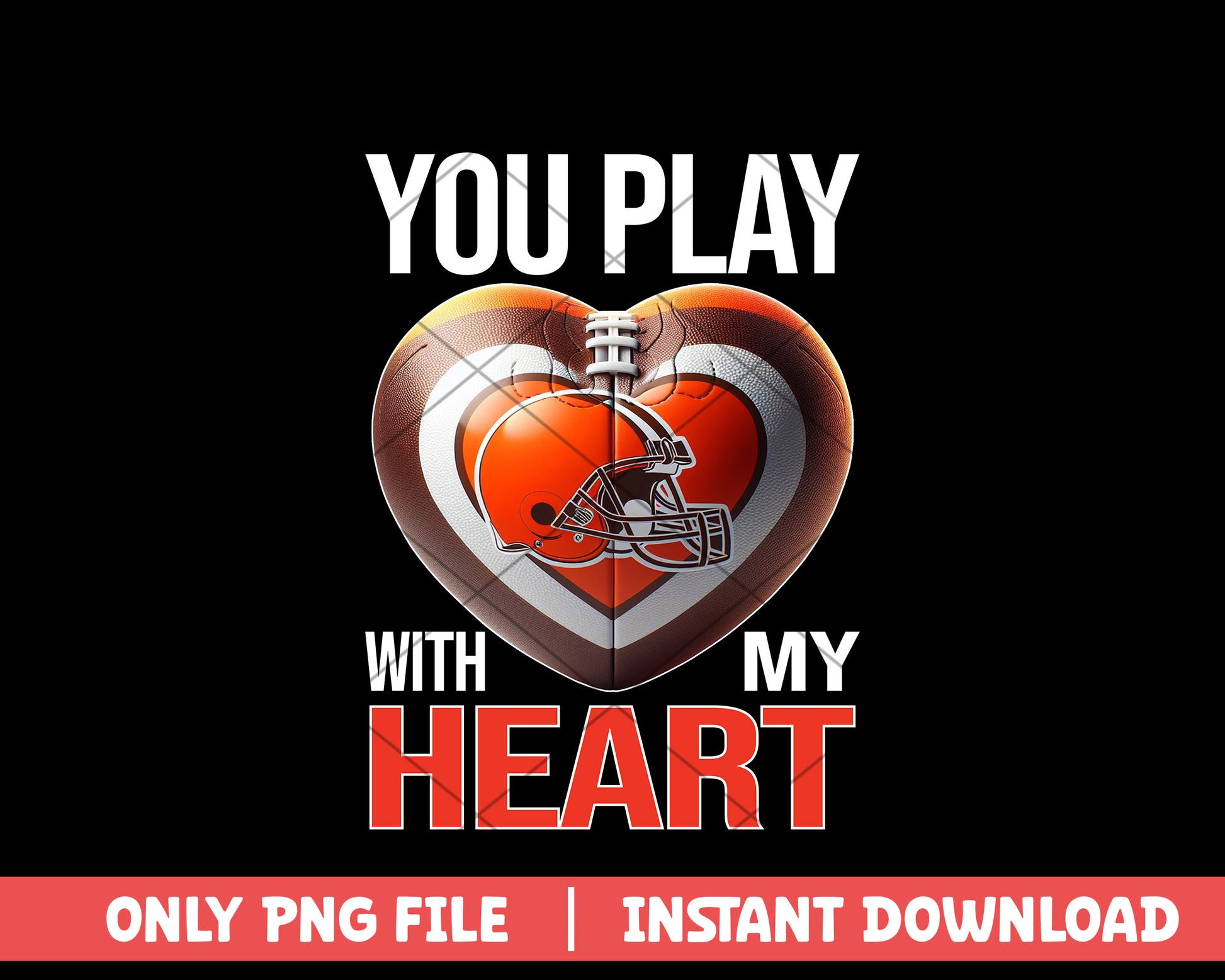 Cleveland Browns you play with my heart png, Cleveland Browns png