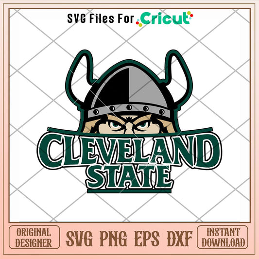 Cleveland State Vikings Logo Svg, Cleveland State Vikings Svg, NCAA Svg