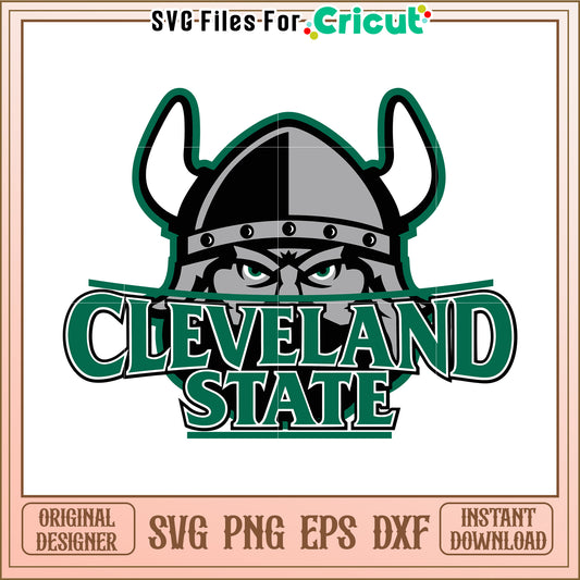 Cleveland State Vikings SVG Design for Cricut, Perfect for Sports Crafts