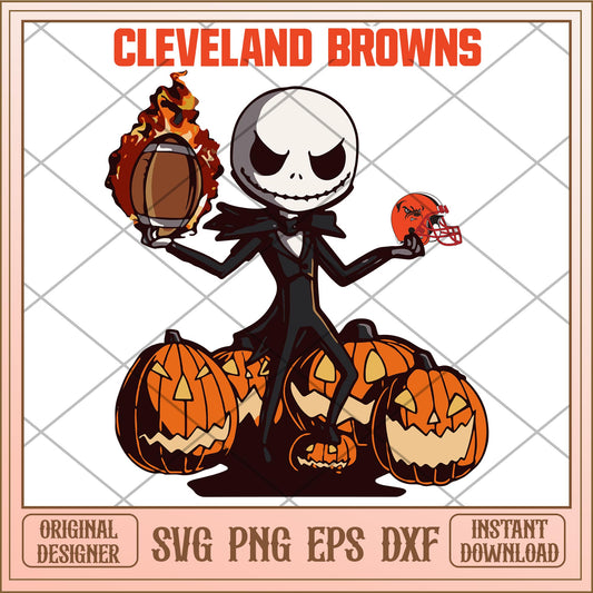 Cleveland browns Jack bundle svg, The Nightmare Before Christmas Svg, digital download