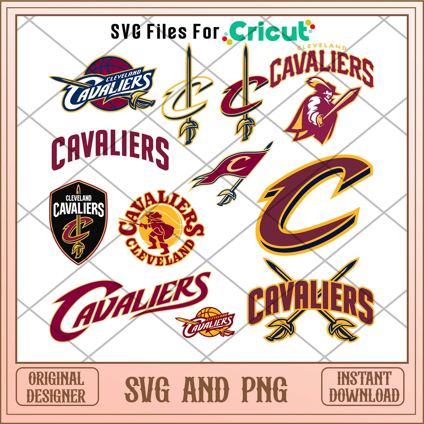 Cleveland logo svg, Cleveland Cavaliers svg bundle, NBA svg