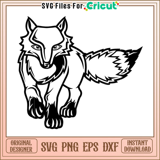 Clever Fox SVG Design for Crafting, Perfect for Cricut Projects and More