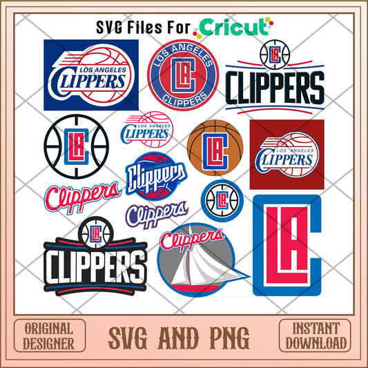 Los Angeles Clippers svg, LA Clippers svg bundle, NBA svg