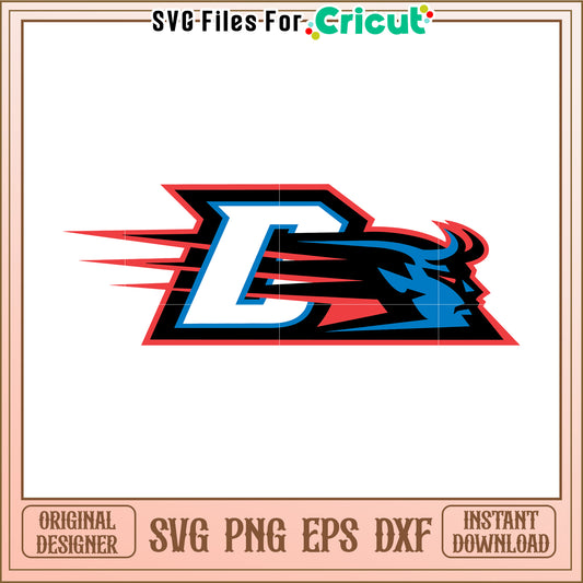 C logo design for Cricut projects, perfect for sports team branding