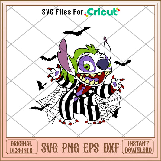 Stitch Beetlejuice halloween svg