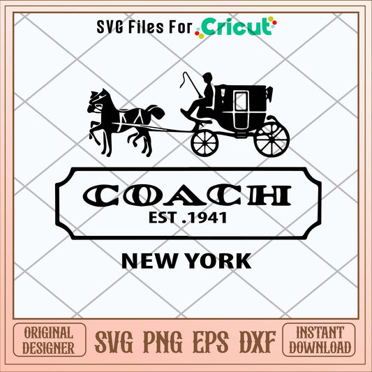 Coach Est 1941 New Yourk Svg-Svgfilesforcricut