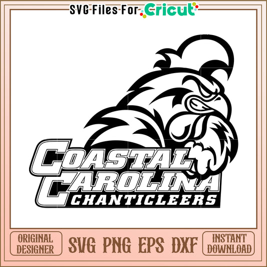 Coastal Carolina Chanticleers SVG file for Cricut, perfect for team spirit projects