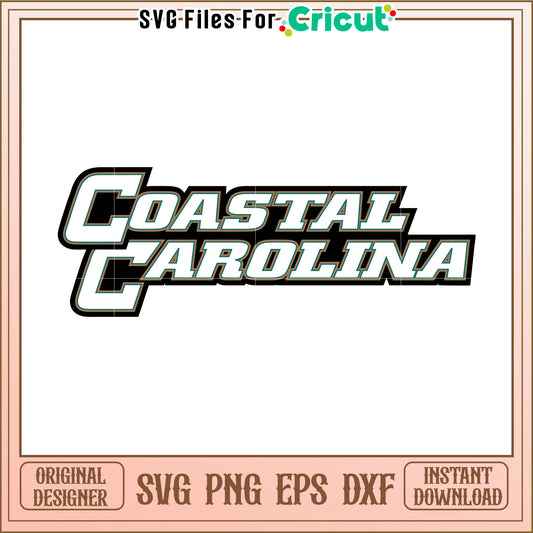 Coastal Carolina SVG Design for Cricut, High Quality Instant Download File