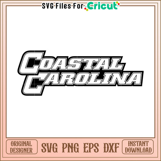 Coastal Carolina SVG file for Cricut projects, perfect for creative designs