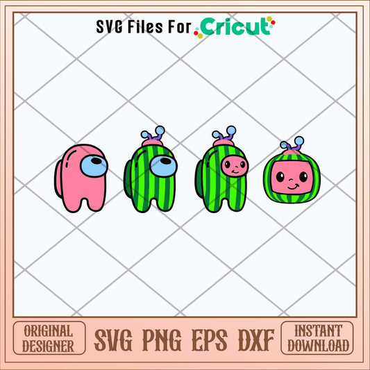 Cocomelon Among Us Svg-Svgfilesforcricut