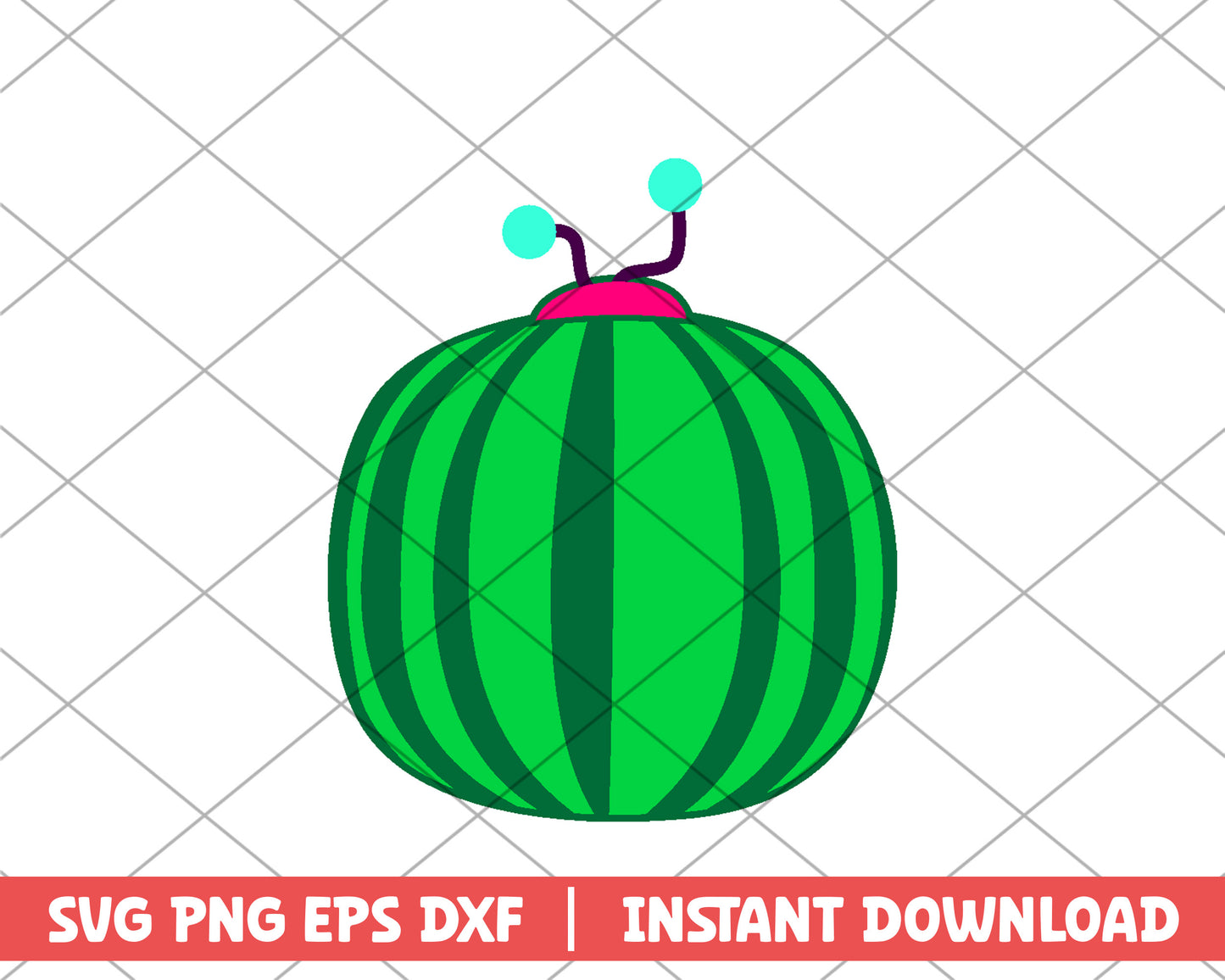 Cocomelon head cartoon svg 