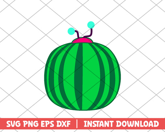 Cocomelon head cartoon svg 