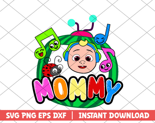Cocomelon mommy cartoon svg 