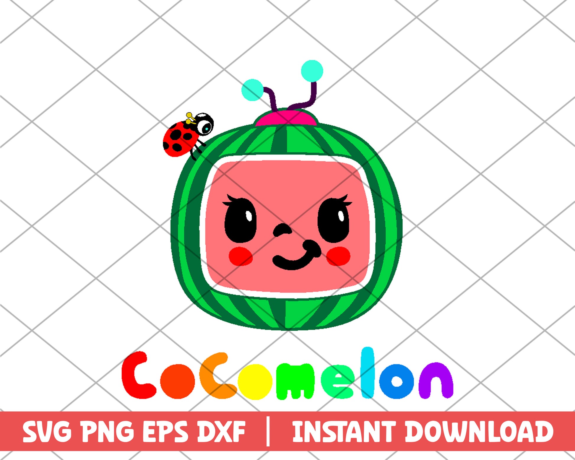 Cocomelon symboil cartoon svg 