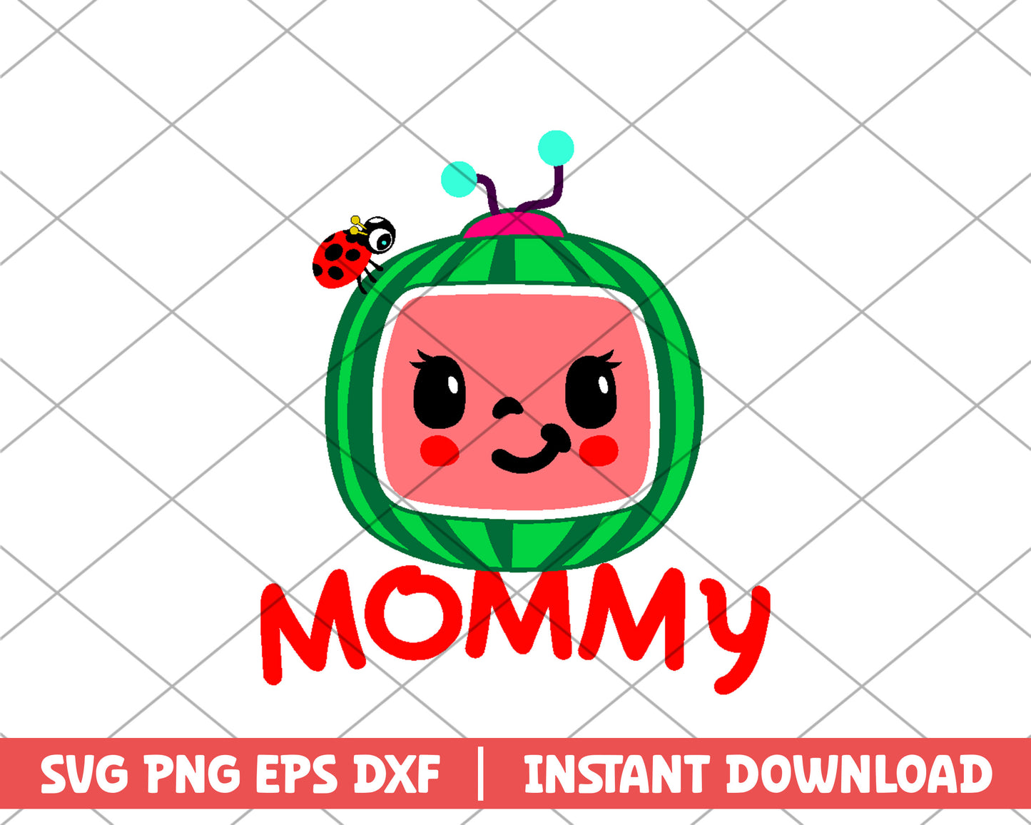 Cocomelon symboil mommy cartoon svg