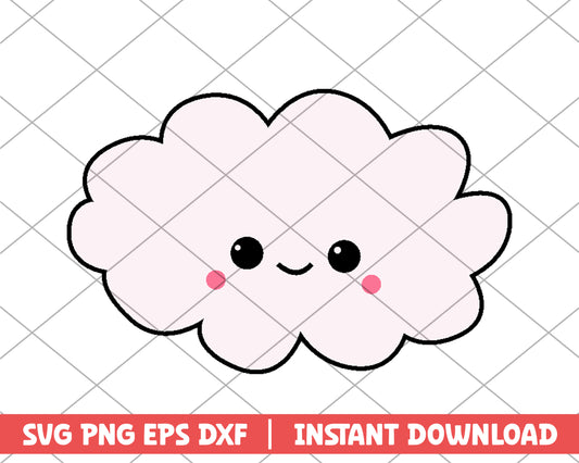 Cocomelon white cloud cartoon svg 