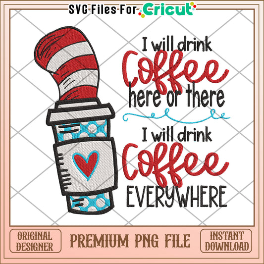 Coffee PNG Sublimation Design