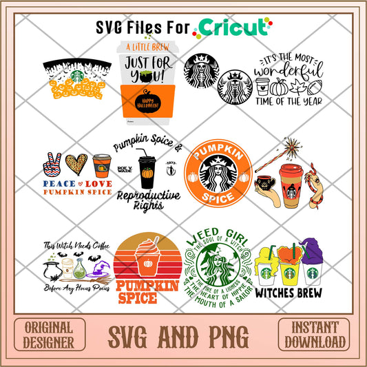 Coffee halloween svg bundle, Halloween day svg - Svgfileforcricut