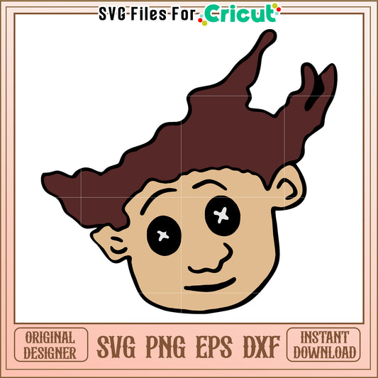 Colarine character svg, coraline movie svg, sesame toys svg