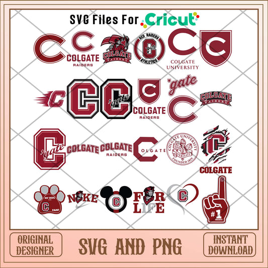 Colgate Raiders svg, Colgate Raiders svg bundle, NCAA svg